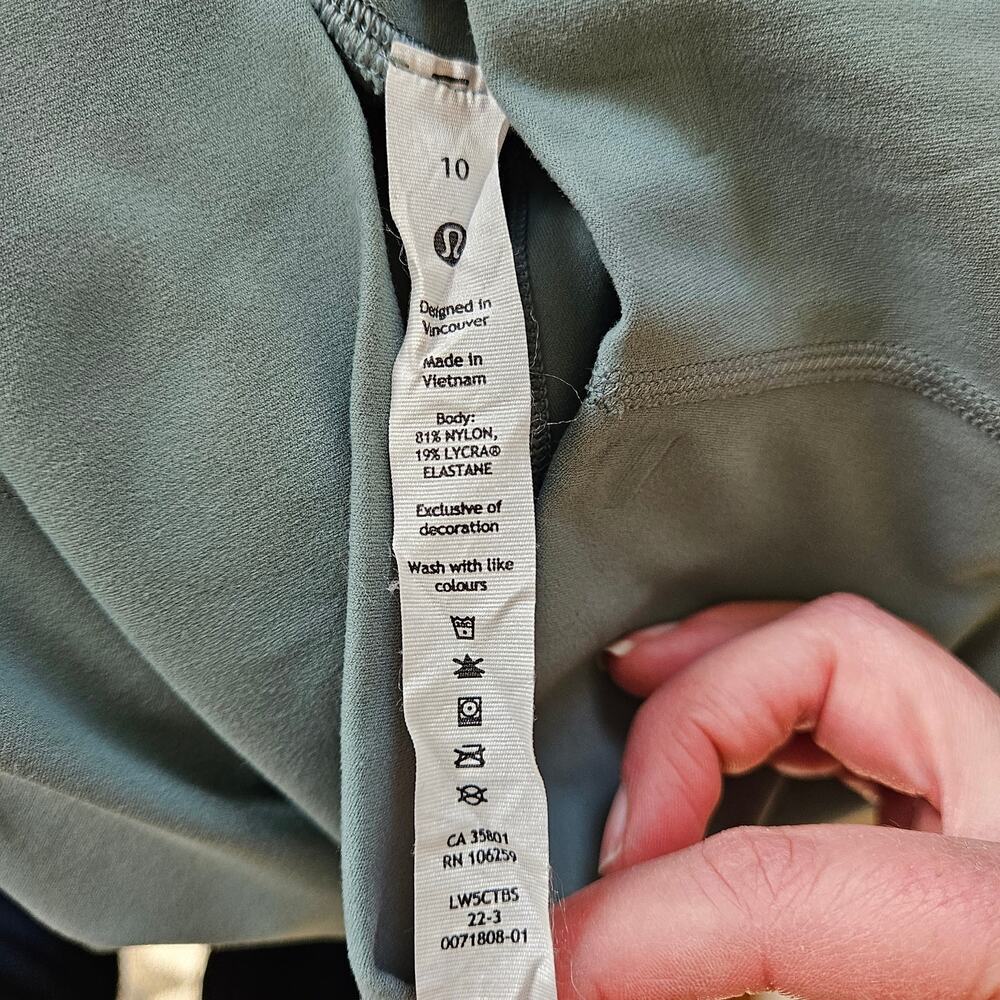 Lululemon Align HR Pant 25” Sea Steel Size 10 • Like New • No Pilling - Picture 11 of 11